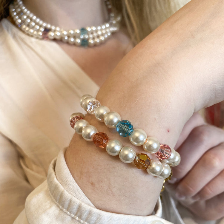 Bracelet perles et cristal Alba